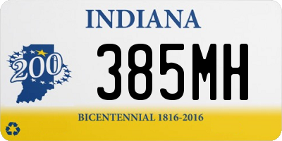 IN license plate 385MH