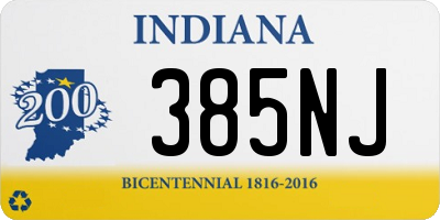 IN license plate 385NJ