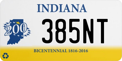 IN license plate 385NT