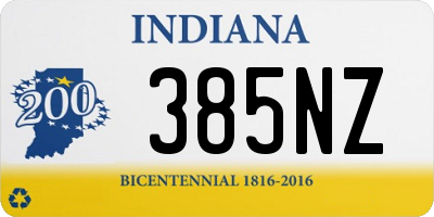 IN license plate 385NZ