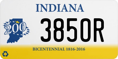 IN license plate 385OR