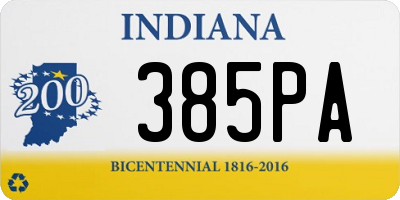 IN license plate 385PA