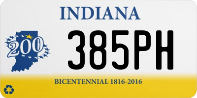 IN license plate 385PH