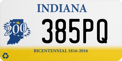 IN license plate 385PQ