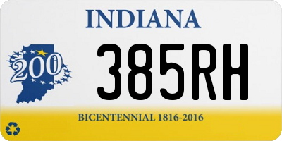 IN license plate 385RH