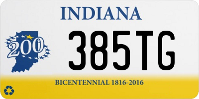 IN license plate 385TG