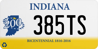 IN license plate 385TS