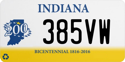 IN license plate 385VW