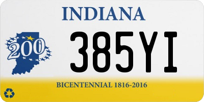 IN license plate 385YI