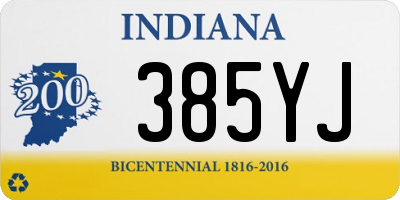 IN license plate 385YJ
