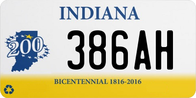 IN license plate 386AH