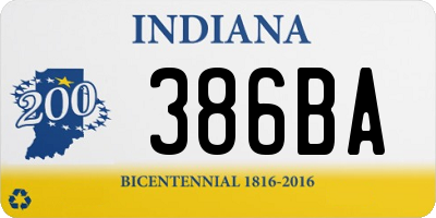 IN license plate 386BA