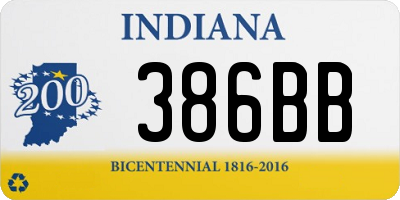 IN license plate 386BB