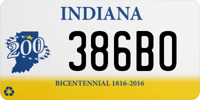 IN license plate 386BO