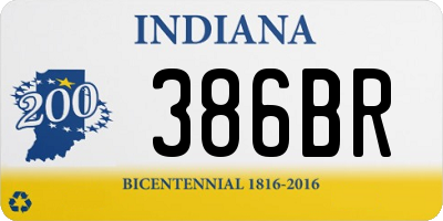 IN license plate 386BR