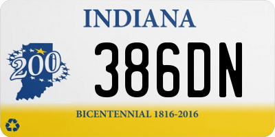 IN license plate 386DN