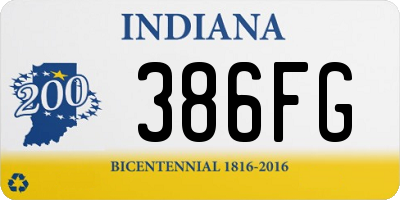 IN license plate 386FG