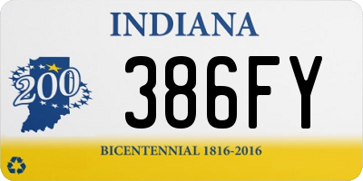 IN license plate 386FY