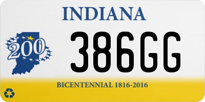 IN license plate 386GG