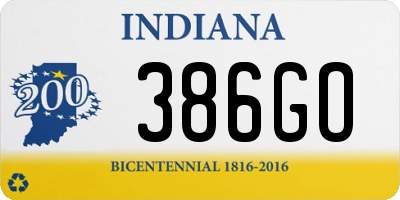 IN license plate 386GO