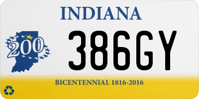 IN license plate 386GY