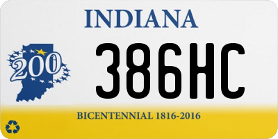 IN license plate 386HC