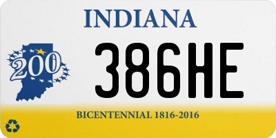 IN license plate 386HE