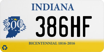 IN license plate 386HF