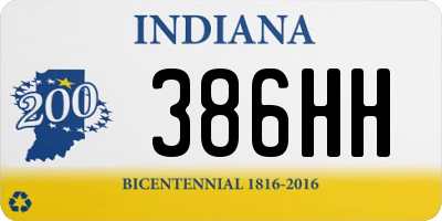 IN license plate 386HH