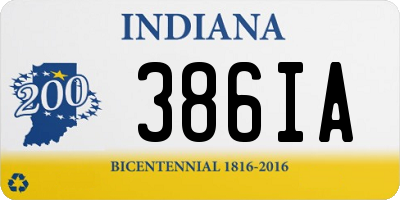IN license plate 386IA