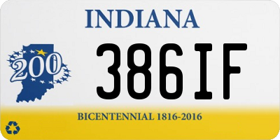 IN license plate 386IF