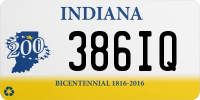 IN license plate 386IQ