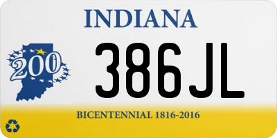 IN license plate 386JL