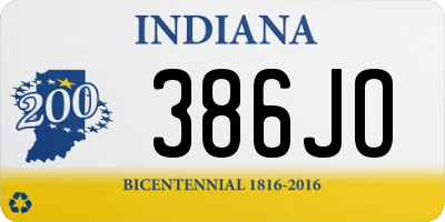 IN license plate 386JO