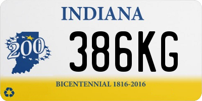 IN license plate 386KG