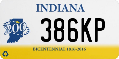 IN license plate 386KP