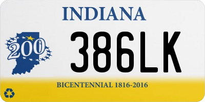 IN license plate 386LK