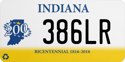 IN license plate 386LR