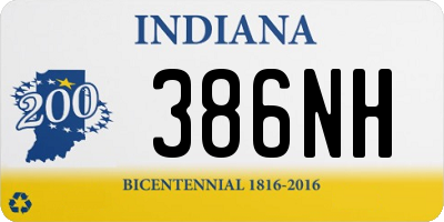 IN license plate 386NH