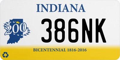 IN license plate 386NK