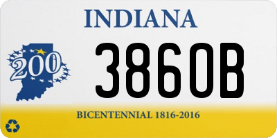 IN license plate 386OB