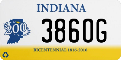 IN license plate 386OG