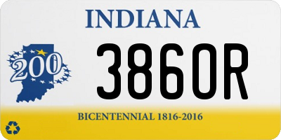 IN license plate 386OR