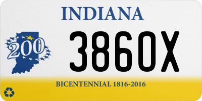 IN license plate 386OX