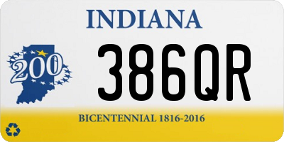 IN license plate 386QR