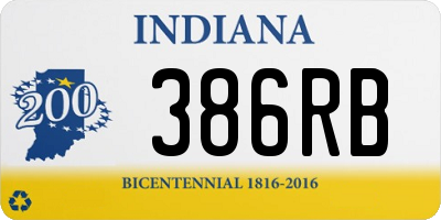 IN license plate 386RB