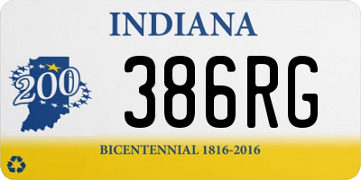 IN license plate 386RG