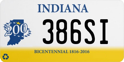 IN license plate 386SI