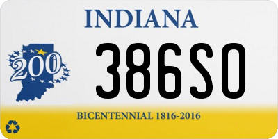 IN license plate 386SO