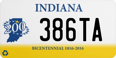 IN license plate 386TA